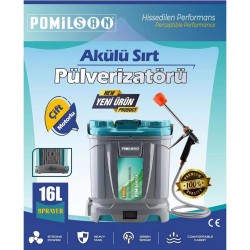 Pomilsan Çift Motorlu Akülü 16 LT Sırt İlaçlama Pompası Pomilsan Çift Motorlu Akülü 16 LT Sırt İlaçlama Pompası