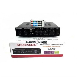 Gold Audio GA299 USB-SD-Mikrofon Girişli 200Watt Stereo Anfi Gold Audio GA299 USB-SD-Mikrofon Girişli 200Watt Stereo Anfi