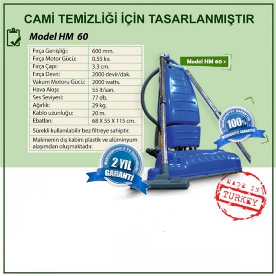 Hamra HM 60 Cami Süpürgesi Hamra HM 60 Cami Süpürgesi